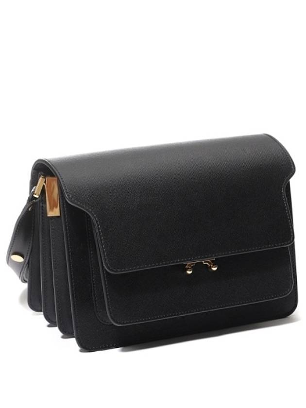 Saffiano Trunk Medium Shoulder Bag Black - MARNI - BALAAN 2