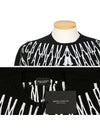 2103 1001 PERGAMINA white embroidery black knit - MARCELO BURLON - BALAAN 4