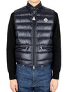 Gui Logo Patch Padded Vest Night Blue - MONCLER - BALAAN 4