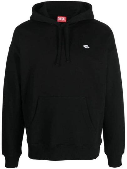 S Rob Doval PJ Oval D Patch Hoodie Black - DIESEL - BALAAN 2