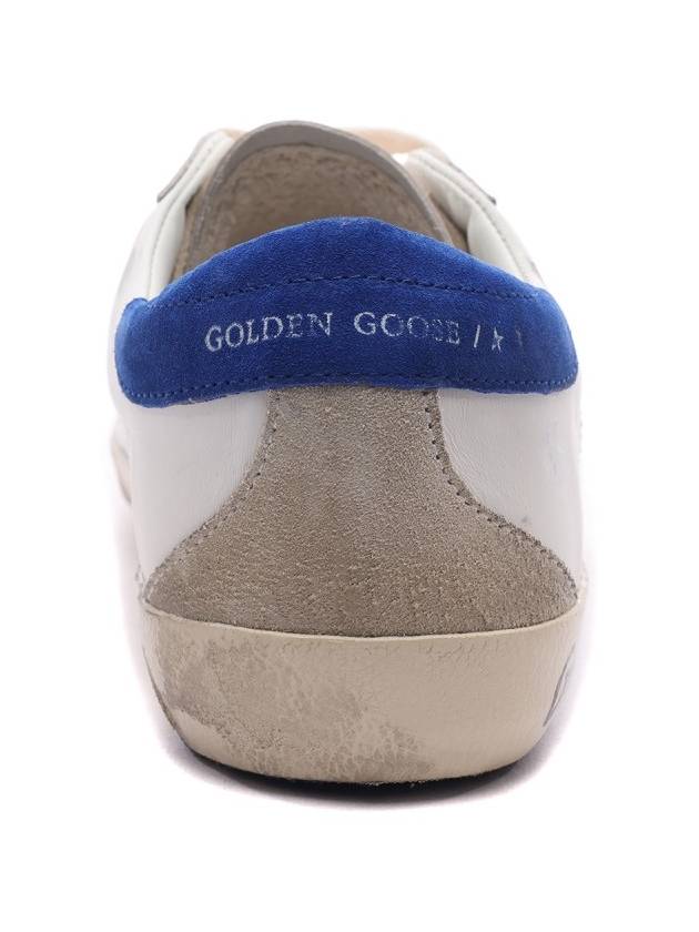 Superstar Blue Heel Tab Low Top Sneakers White - GOLDEN GOOSE - BALAAN 5