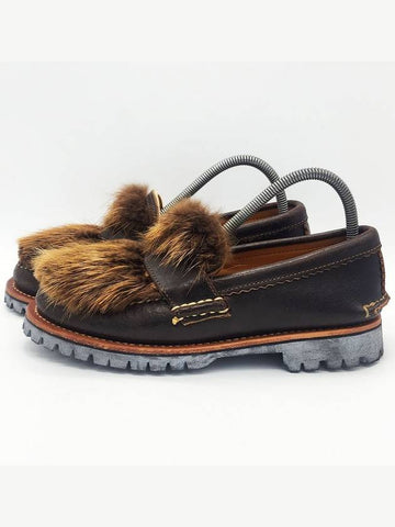 men s beaver fur penny loafers - YUKETEN - BALAAN 1