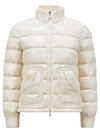 1A00015 5963V 070 ARCELOT Logo Patch Neck Knit Down Padded Ivory Women s Jacket TJ - MONCLER - BALAAN 1