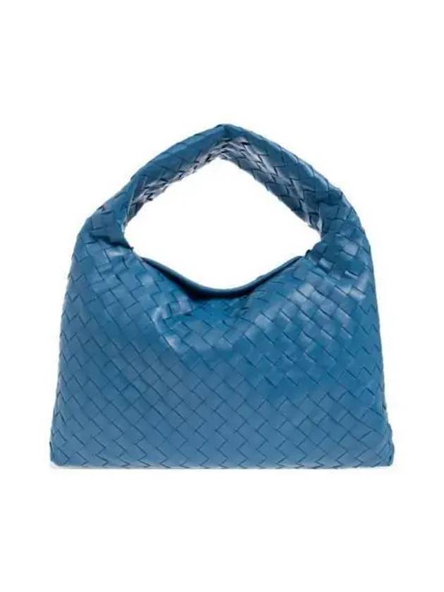 Intrecciato Small Hop Tote Bag Blue - BOTTEGA VENETA - BALAAN 2