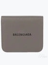 Logo Coin Pocket Flap Half Wallet Medium Grey - BALENCIAGA - BALAAN 2