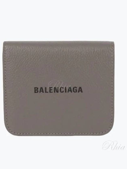 Logo Coin Pocket Flap Half Wallet Medium Grey - BALENCIAGA - BALAAN 2