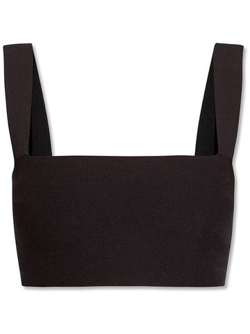 Victoria Beckham The ‘VB Body’ Collection Ribbed Top, Women's, Black - VICTORIA BECKHAM - BALAAN 1