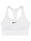 Genuine W Swoosh Medium Support Pad Longline Sports Bra FN2729 100 - NIKE - BALAAN 3