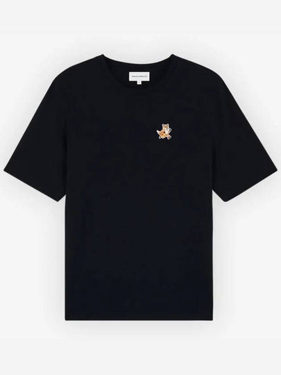 Speedy Fox Patch Comfort Short Sleeve T Shirt Black - MAISON KITSUNE - BALAAN 2