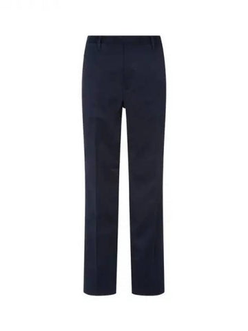 Men s Hidden Closure Soft Chino Pants Navy 270367 - EMPORIO ARMANI - BALAAN 1