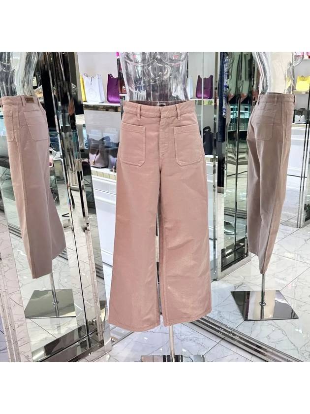 Square pocket flare denim pants 36 indie pink 4ET0845 - DIOR - BALAAN 1