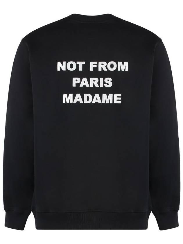 Drôle De Monsieur Slogan Cotton Crew-Neck Sweatshirt - DROLE DE MONSIEUR - BALAAN 2