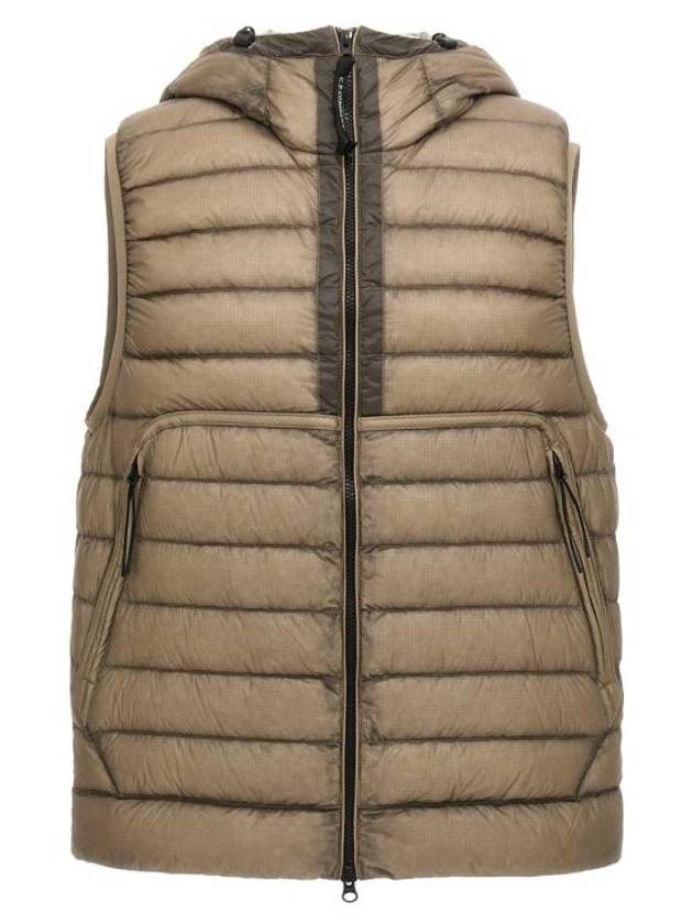 D.D. Shell Goggles Down Vest Beige - CP COMPANY - BALAAN 2