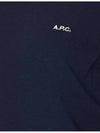 Embroidered Logo Knit Top Navy - A.P.C. - BALAAN 4