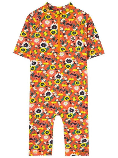 Kids Flower Printing Rash Guard Suit S24060 037DM - THE ANIMALS OBSERVATORY - BALAAN 1