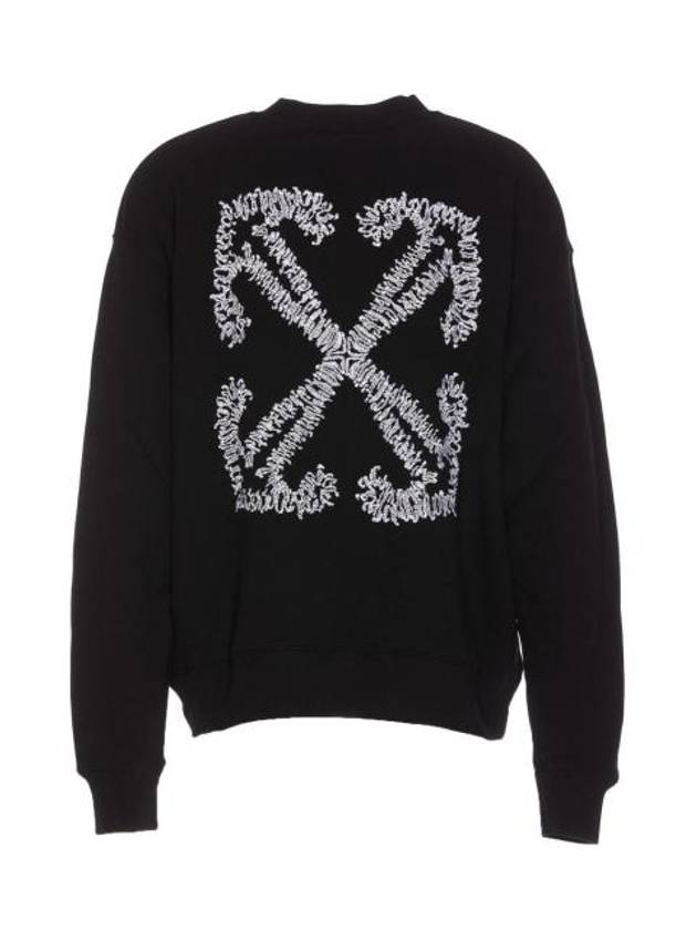 Embroidered Logo Sweatshirt Black - OFF WHITE - BALAAN 3