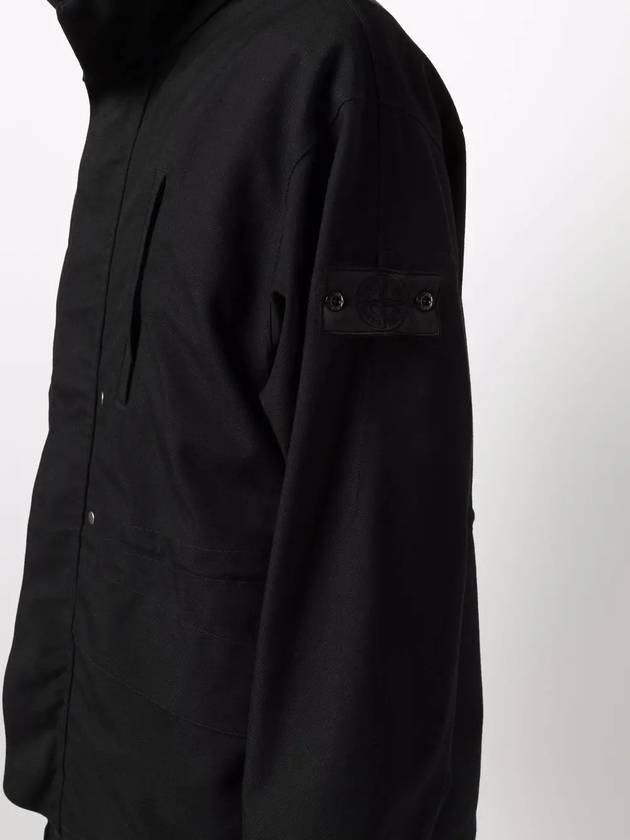 Men's Shadow Wappen Zip-up Jacket Black - STONE ISLAND - BALAAN 3