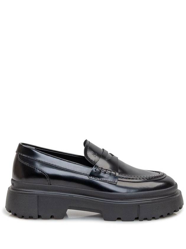 leather loafers black - HOGAN - BALAAN 2