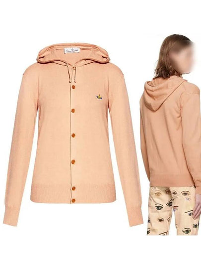 Logo Hooded Cardigan Beige - VIVIENNE WESTWOOD - BALAAN 2