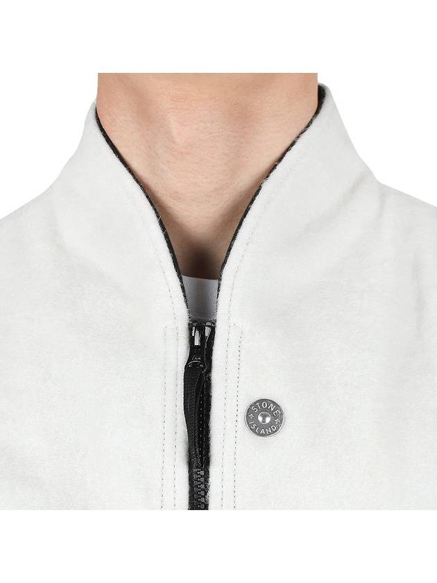 Men's Shadow Project Full Zip Up Vest Silver - STONE ISLAND - BALAAN 9