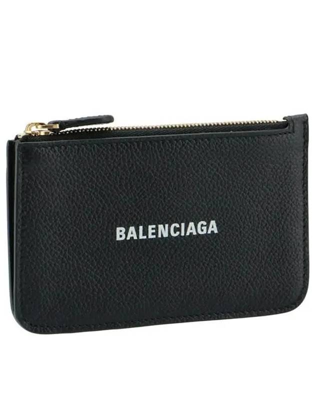 Logo Zipper Card Wallet Black - BALENCIAGA - BALAAN 2