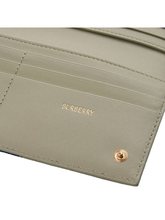 Check Bifold Long Wallet Lichen - BURBERRY - BALAAN 9