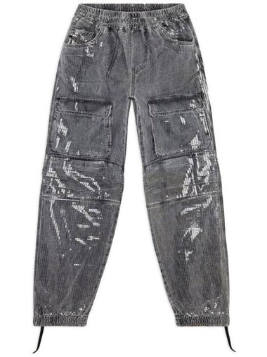 Denim Straight Pants A114130PGAC02 BLACK - DIESEL - BALAAN 1