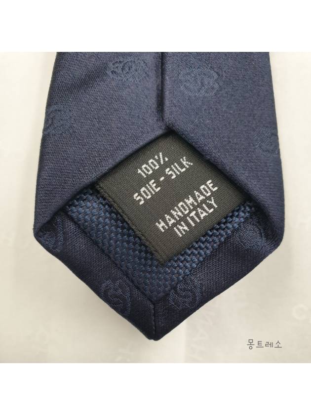 Classic Tie CC Logo Silk Navy AAA134 - CHANEL - BALAAN 5