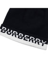 Cashmere Logo Beanie Black - BURBERRY - BALAAN 7