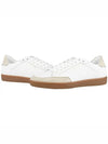 Court Classic Perforated Beige Tab Low Top Sneakers White - SAINT LAURENT - BALAAN 2