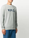 Men's VPC Logo Print Crew Neck Sweatshirt Grey - A.P.C. - BALAAN 4