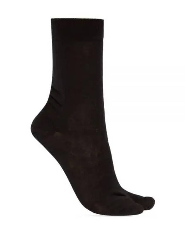 Tabi Ribbed Wool Blend Socks Black - MAISON MARGIELA - BALAAN 2