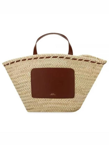 Women s raffia beige tote bag PLAAB F61586 CAD 1156257 - A.P.C. - BALAAN 1