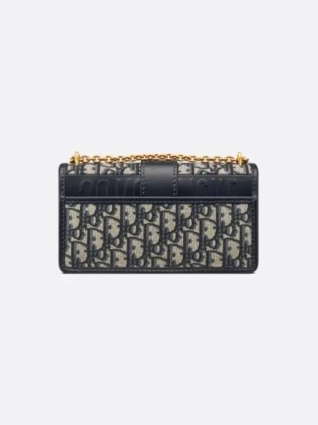 30 Montaigne East West Oblique Jacquard Chain Shoulder Bag Blue - DIOR - BALAAN 6