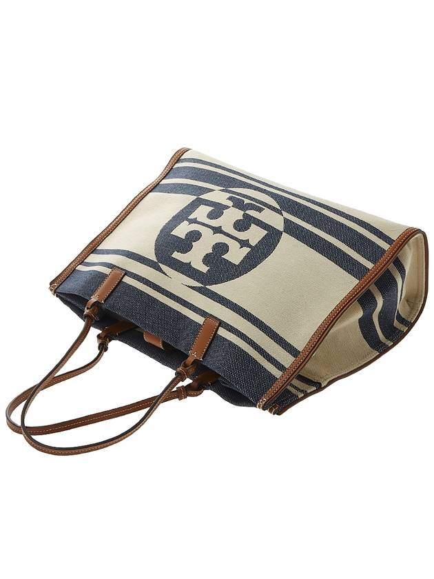 Ella Jacquard Tote Bag Royal Navy - TORY BURCH - BALAAN 5