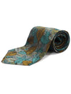 100 silk gray leaf pattern tie - A. TESTONI - BALAAN 2