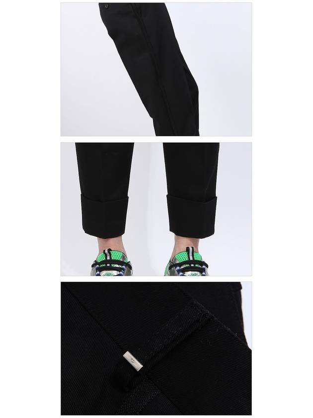 Roll-Up Sideline Straight Pants Black - DIOR - BALAAN 6