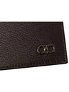 Gancini Leather Card Wallet Brown - SALVATORE FERRAGAMO - BALAAN 5