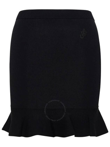 JW Anderson Viscose Blend Ruffled Hem Mini Skirt, Size Large - JW ANDERSON - BALAAN 1