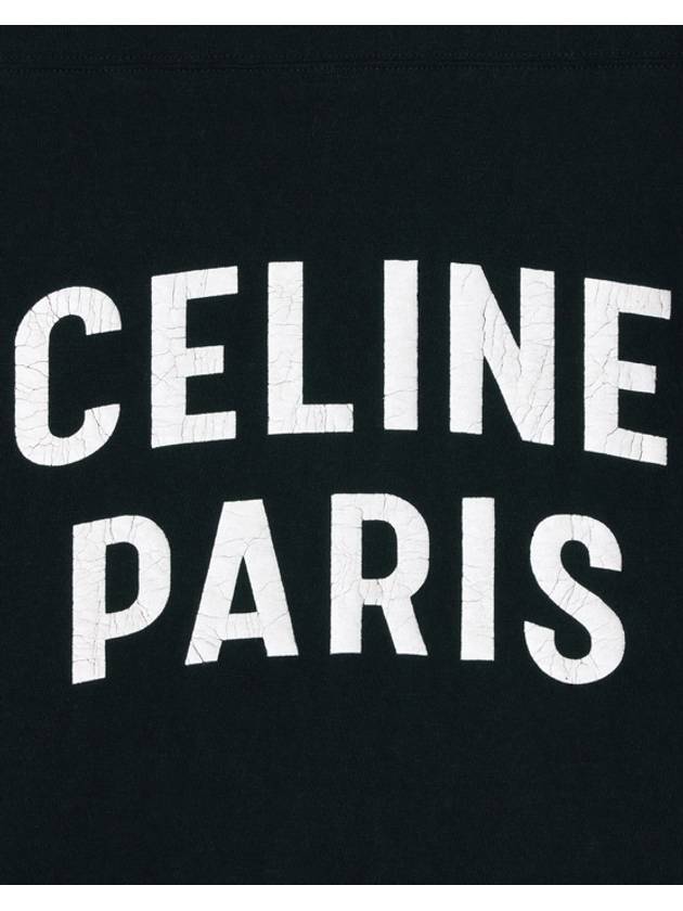 Black White Crackle Effect PARIS 16 Boxy Tee 2X92I668W 38AW - CELINE - BALAAN 3