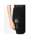 Women's Champion Logo Banding Jersey H-line Skirt Black - RICK OWENS - BALAAN 6