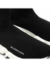 Men's Speedrunner High Top Sneakers Black White - BALENCIAGA - BALAAN 4