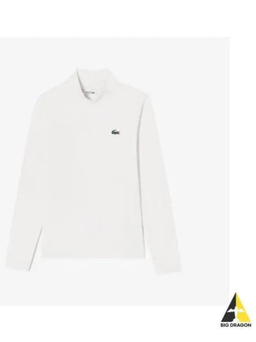 Women s Turtleneck Long Sleeve T Shirt Cream - LACOSTE - BALAAN 1