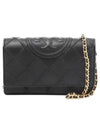 Fleming Soft Chain Long Wallet Bag Black - TORY BURCH - BALAAN 2