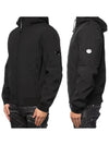 Lens Wappen Patch Zip Up Hoodie Black - CP COMPANY - BALAAN 5