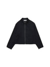 Stripe Point Collar Virgin Wool Zip-Up Jacket Black - OUR LEGACY - BALAAN 1