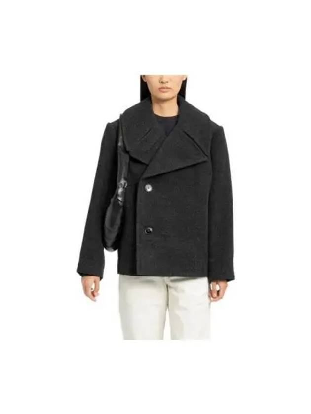 Women's Double-Breasted Jacket Black - LEMAIRE - BALAAN 2