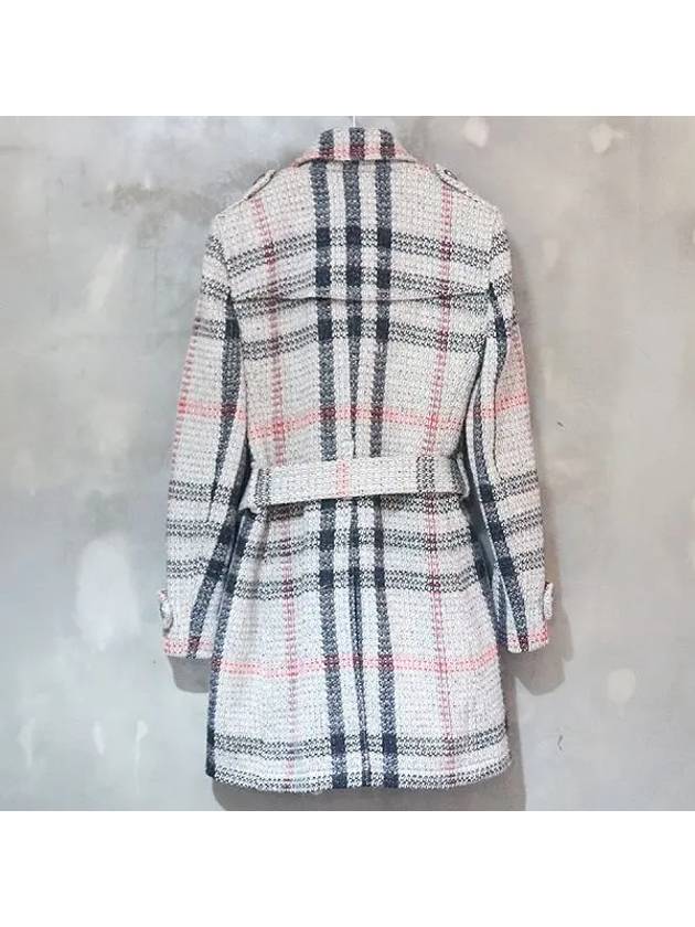 3777272 Brit line 100 wool check coat - BURBERRY - BALAAN 2