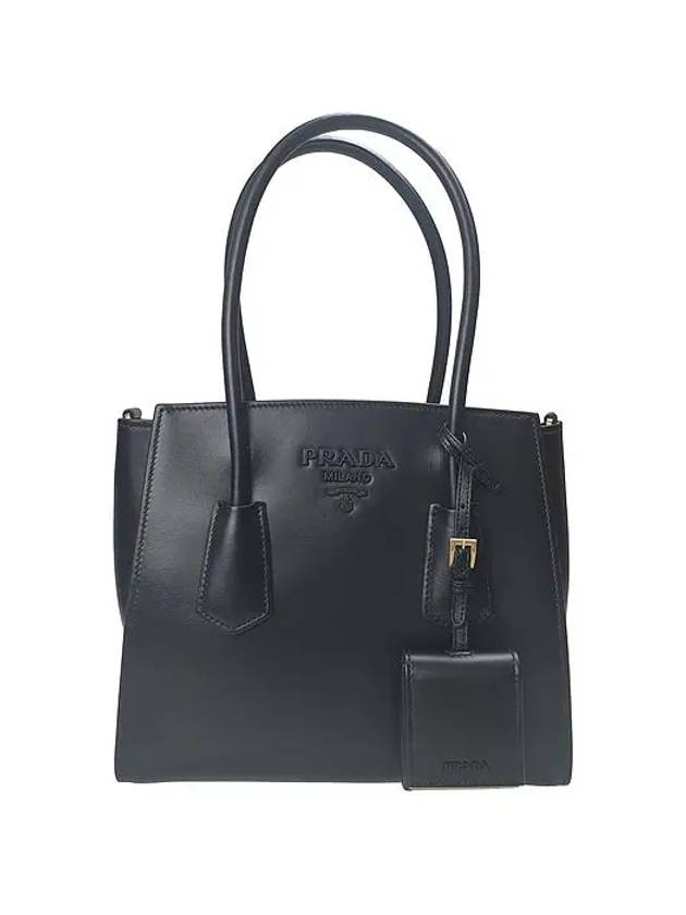 City Shopping Tote Bag Black - PRADA - BALAAN.