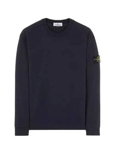 Men's Wappen Patch Crew Neck Sweatshirt Navy - STONE ISLAND - BALAAN 2